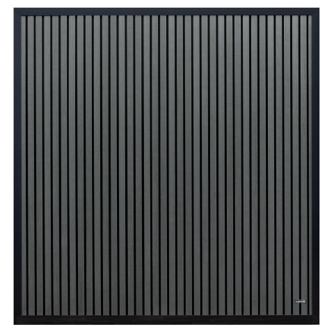 Elephant Dark Line Stripes Zaun 180x180cm Anthrazit WPC