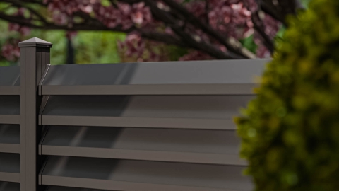 GroJaLumino Rhombus Steckzaun Set 180x180cm anthrazit