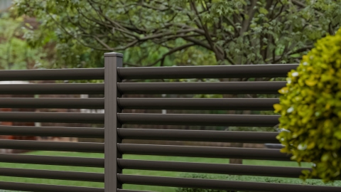 GroJaLumino Ellipse Steckzaun-Set 180x180cm anthrazit