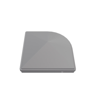 GroJa Premium-Pfostenkappe 9x9cm - Silbergrau f&uuml;r variable Alu-Steckzaunpfosten