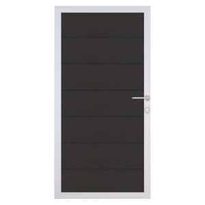 Osmo Multi Fence Elegance B Tor 89x178 cm Anthrazit Rahmen Silber