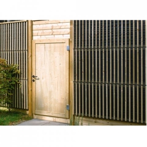 Osmo Schallschutz Forsdal Zaunfeldset Variante B absorbierend 28+80 mm mm Kiefer Kesseldruckimpr&auml;gniert Grau ca. 200x220cm