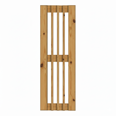 Sichtschutzzaun Catania L&auml;rche-Douglasie mit Ziergitter 60x180cm