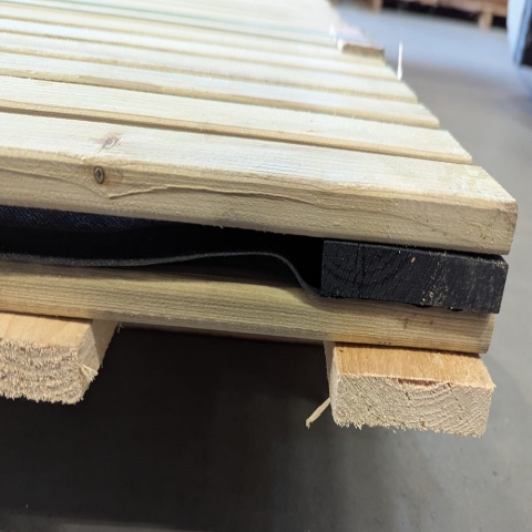 Elephant Sichtschutz Stripes Black, Fichte impr&auml;gniert gr&uuml;n 179x179cm