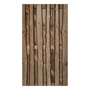 Tor Rustic 90x180 cm Kiefer druckimpr&auml;gniert gr&uuml;n unbes&auml;umten s&auml;gerauhen Bohlen