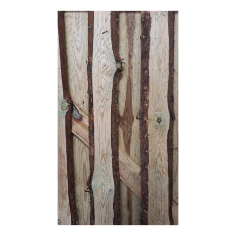 Tor Rustic 90x180 cm Kiefer druckimpr&auml;gniert gr&uuml;n unbes&auml;umten s&auml;gerauhen Bohlen