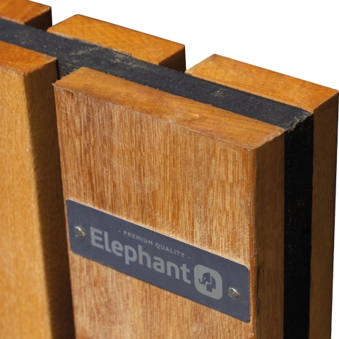 Elephant Hartholz Gartent&uuml;r Stripes Black 100x180cm ohne Schlo&szlig;fr&auml;sung