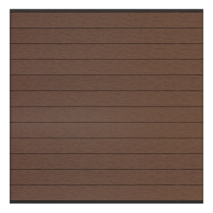 Elephant Steckzaun Fusion WPC braun, Leiste anthrazit 180x174cm