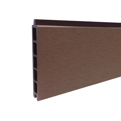 Elephant Steckzaun Fusion WPC braun, Leiste anthrazit 180x174cm