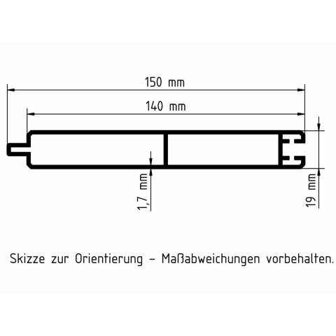 Elephant Aluminium Steckzaun Fusion anthrazit, Leiste anthrazit 180x174cm