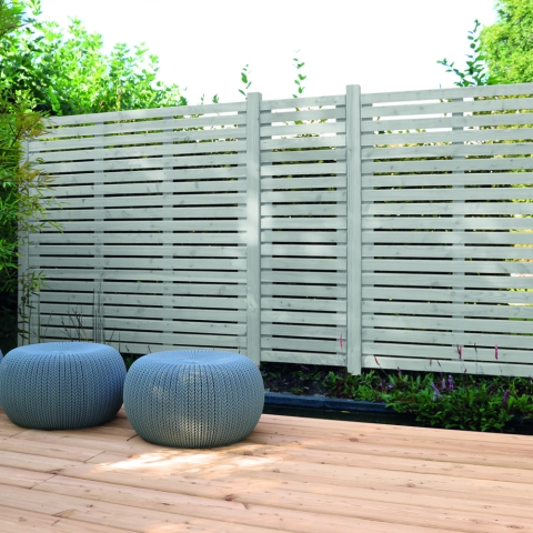 Rhombuszaun Fichte grau 90x180cm