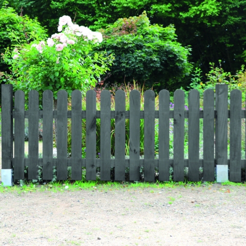 Frieslandzaun Vorgartenzaun Fichte basaltgrau 180x80cm