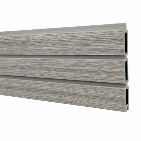Elephant Steckzaun Triple Rhombus WPC Natural Grey, 6er Set 180cm