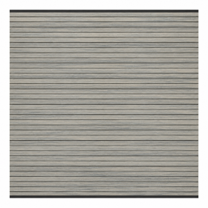 Elephant Steckzaun Set Triple Rhombus WPC Natural Grey Co-Ex 180x178cm, Leisten Schwarz
