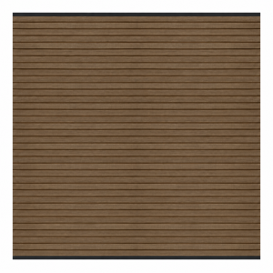 Elephant Steckzaun Set Triple Rhombus WPC Natural Dark Brown 180x178cm Co-Ex, Leisten Schwarz