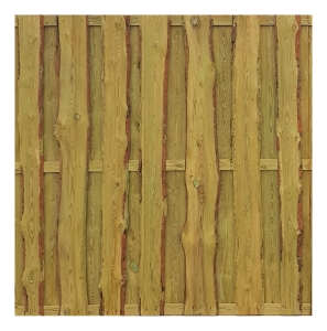 DIY Bohlenzaun Rustic Selbstbauzaun 180x180 cm Kiefer druckimpr&auml;gniert aus unbes&auml;umten s&auml;gerauhen Bohlen