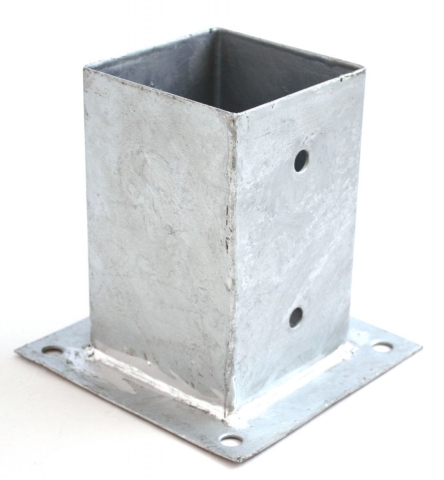 Aufschraubh&uuml;lse verzinkt 91x91x150mm