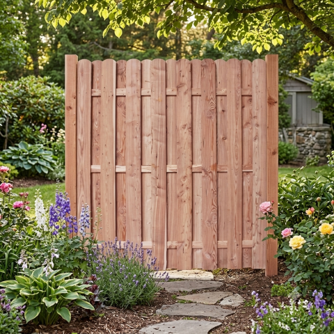 Nutzungsbeispiel des Bohlenzaunes! Die zus?tzlichen Artikel sind nicht mit im Lieferumfang enthalten!