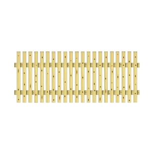 Vorgartenzaun 200x80cm Kiefer druckimpr&auml;gniert gr&uuml;n