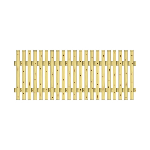 Vorgartenzaun 200x80cm Kiefer druckimpr&auml;gniert gr&uuml;n