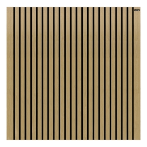 Elephant Zaun WPC Dark Line Stripes Black Eiche 180x180cm co-extrudiert