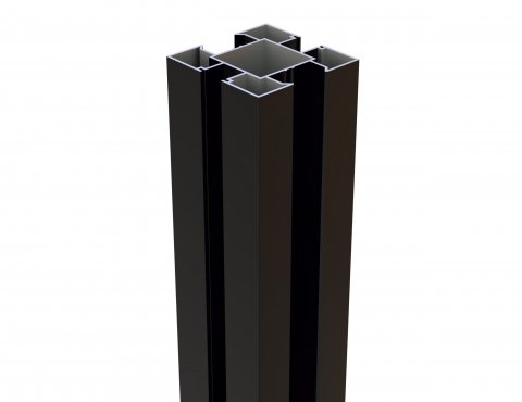 Aluminiumpfosten Typ C Eckpfosten variabel 9x9x100 cm Anthrazit