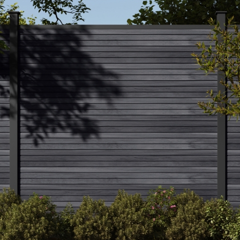 Osmo Multi Fence Cube Co-Extrusion Grundelement 180x179cm Greystone Leisten Anthrazit