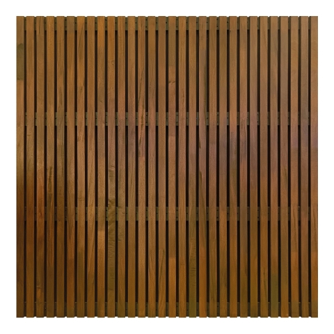 Elephant Hartholz Zaun braun ge&ouml;lt Stripes Black 180x180cm