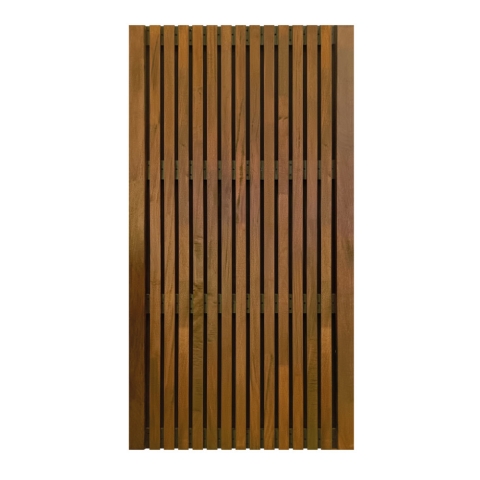 Elephant Gartent&uuml;r Stripes Black Hartholz Braun ge&ouml;lt 100x180cm ohne Schlossfr&auml;sung