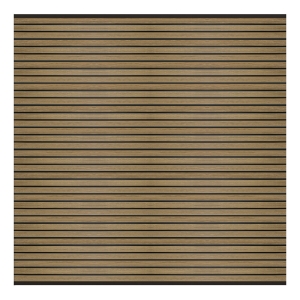 Elephant Steckzaun Set Triple Rhombus WPC Eiche 180x178cm Leisten Schwarz co-extrudiert