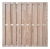 Bohlenzaun Lärche natur Baltrum gerade 180x180cm