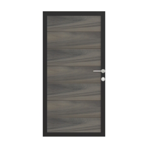 Osmo Multi Fence Co-Extrusion Silvergrey Tor 89x178 Rahmen Anthrazit inkl. Beschlag