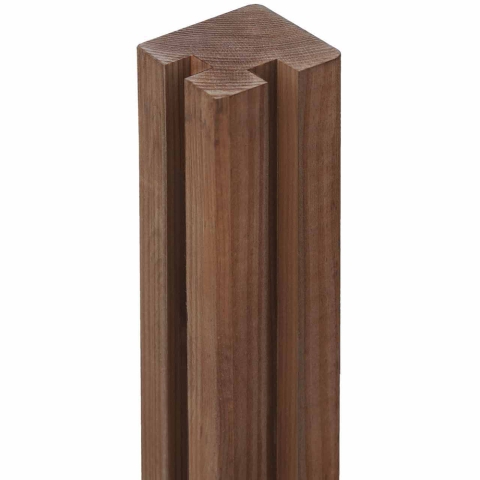 Gardo XL Eckpfosten Kiefer Kdi braun 200cm<br>9,0x9,0cm