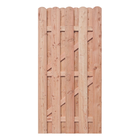 Bohlentor L&auml;rche HOCH unbehandelt gerade 100x200cm ohne Beschlag