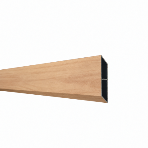 Elephant Dark Line Rhombus Aluminium Lärchenoptik horizontal 180x174cm
