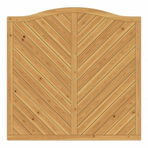 Sichtschutzzaun Lido Kronenbogen L&auml;rche-Douglasie 180x180-165cm