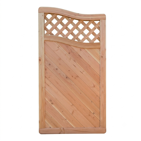 Sichtschutzzaun Lido Abschluss mit Gitter L?rche-Douglasie 90x165-150cm