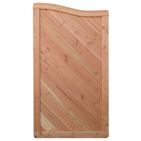 Sichtschutzzaun Lido Abschluss mit Gitter L?rche-Douglasie 90x165-150cm