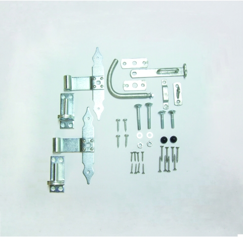 Beschlag f&uuml;r Bogen-Dichtzaunt&uuml;ren verzinkt