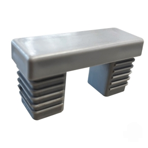 Elephant Pfostenkappe grau f&uuml;r Wandanschlussleiste 68x25 mm