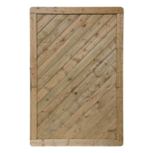 Massivzaun Trentino 120x180cm geschlossen Fichte kdi gr&uuml;n