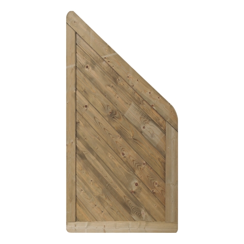 Massivzaun Trentino 90x180-90cm geschlossen Fichte kdi gr&uuml;n