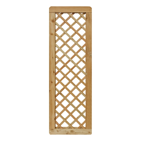 Massivzaun Rankgitter 60x180cm L&auml;rche natur