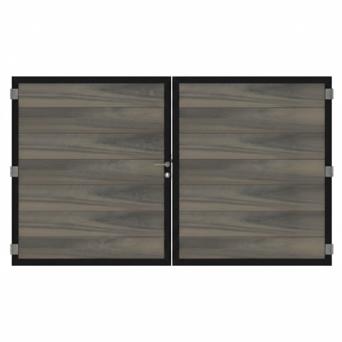 Osmo Multi Fence Co-Extrusion Silvergrey Doppeltor Sonderma&szlig;