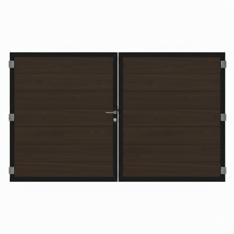 Osmo Multi Fence Co-Extrusion Walnut Doppeltor Sonderma&szlig;