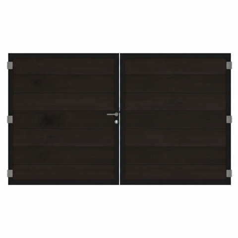 Osmo Multi Fence Co-Extrusion Espresso Doppeltor Sonderma&szlig;