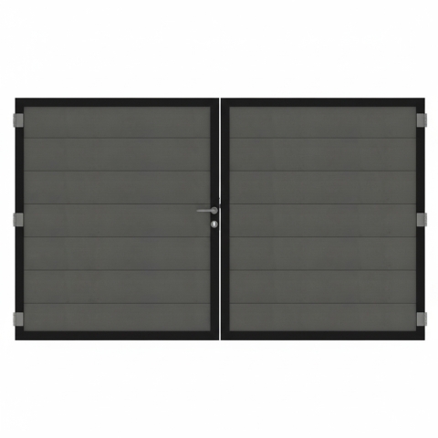 Osmo Multi Fence Elegance B Hellgrau Doppeltor Sonderma&szlig;