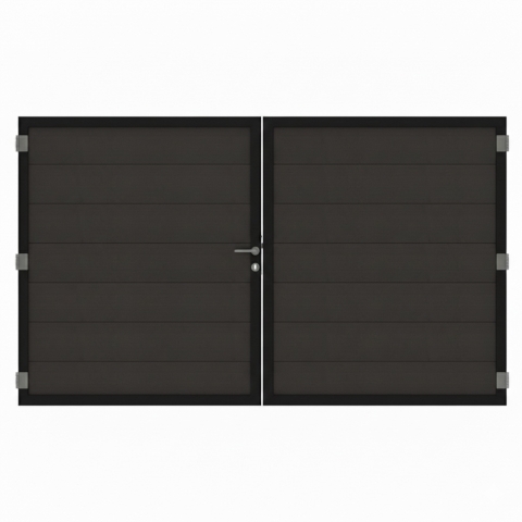 Osmo Multi Fence Elegance B Anthrazit Doppeltor Sonderma&szlig;