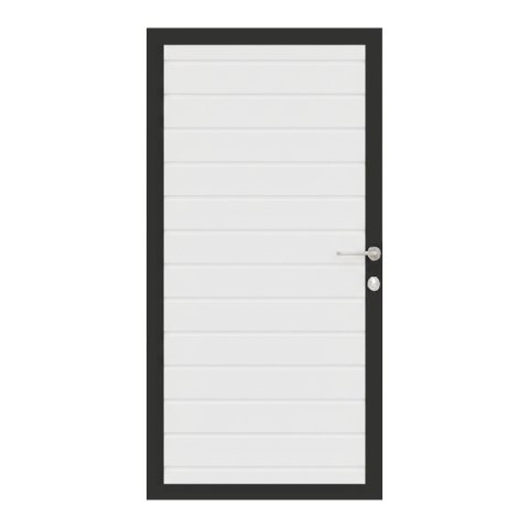 Osmo Alu Fence Wei&szlig; Einzeltor Sonderma&szlig;