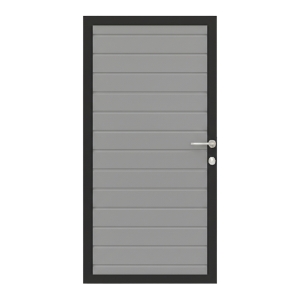 Osmo Alu Fence Grau Einzeltor Sonderma&szlig;